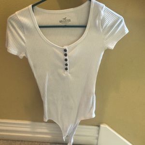 White Hollister bodysuit